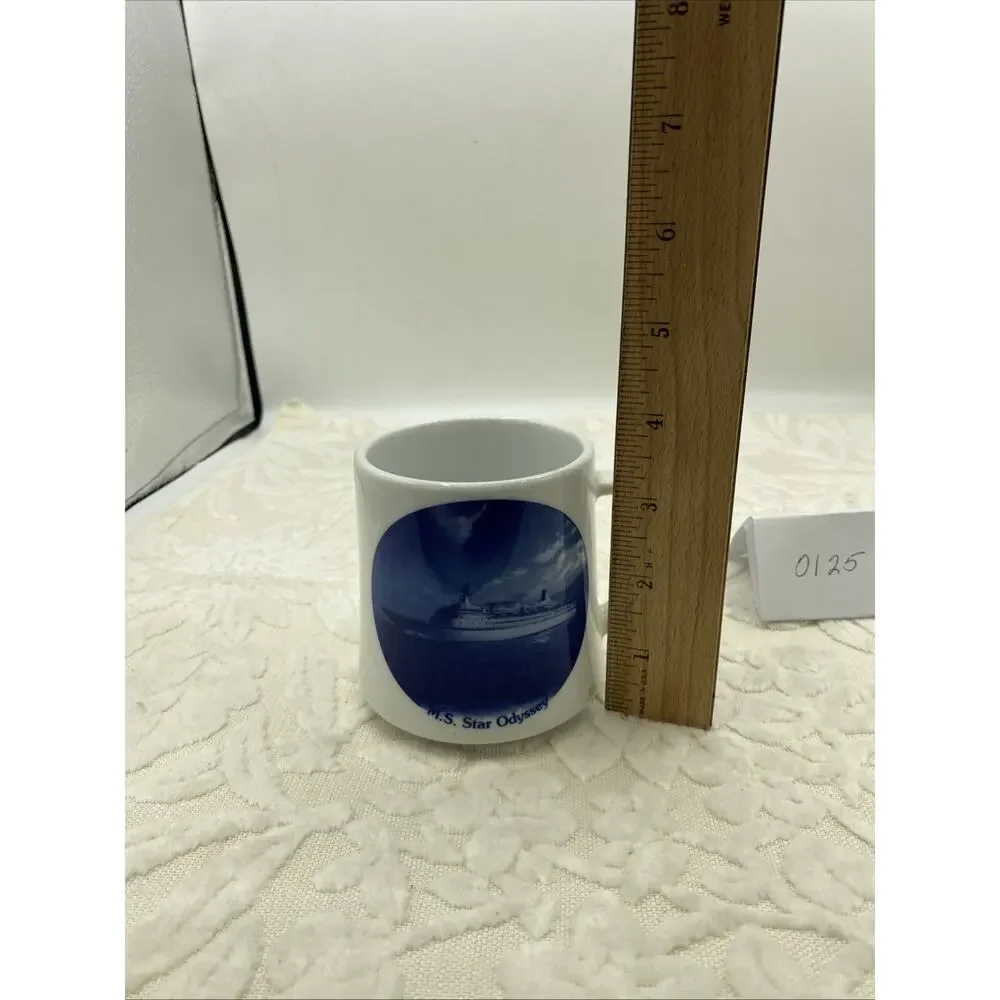 M.S Star Odyssey Coffee Cup/Mug- Royal Cruise Line Limited Edition 3.74” Tall